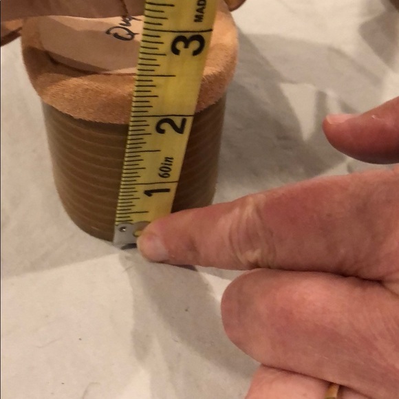 Size 10, Qupid ankle strap heels, blush color - Picture 6 of 7